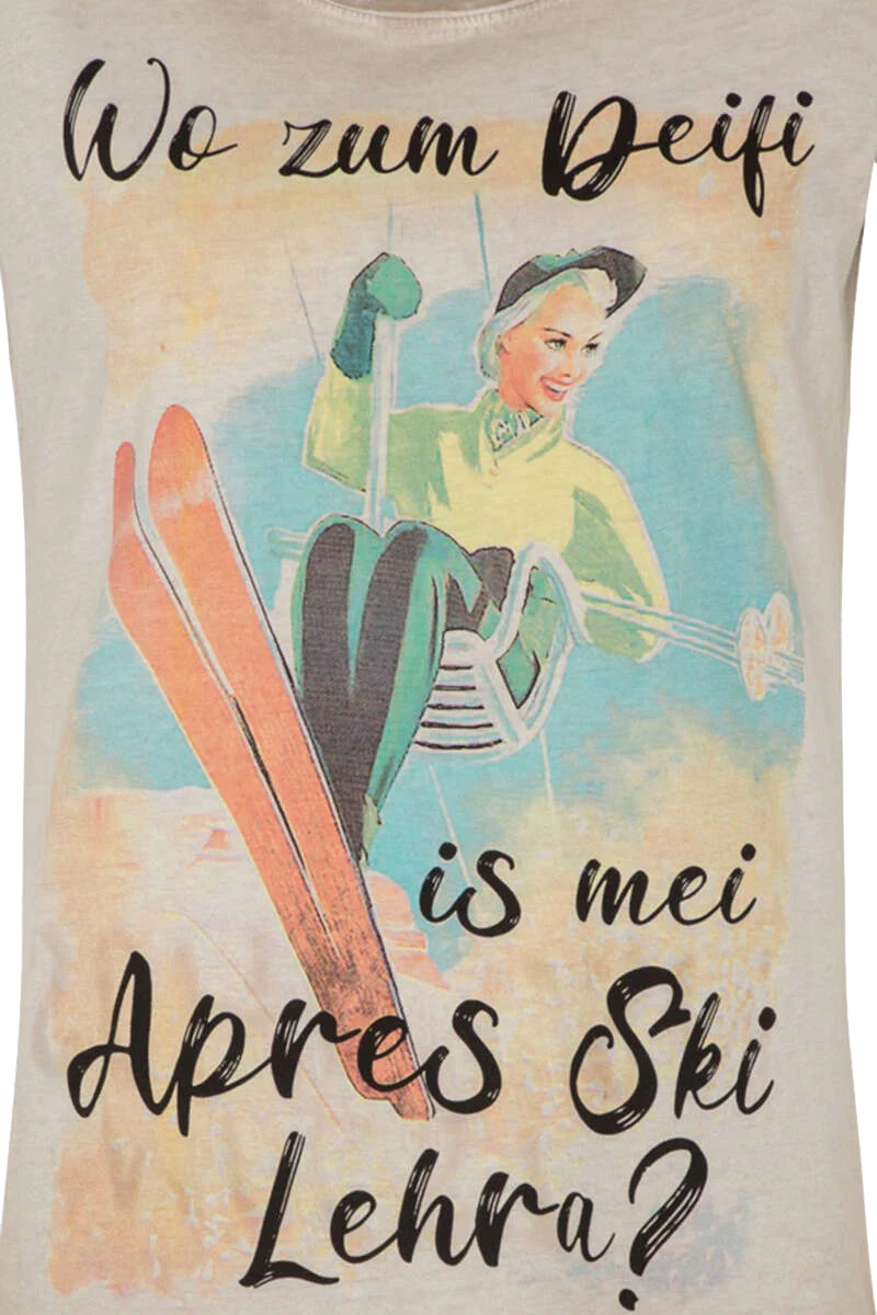 Damen T-Shirt 'Apres Ski'
