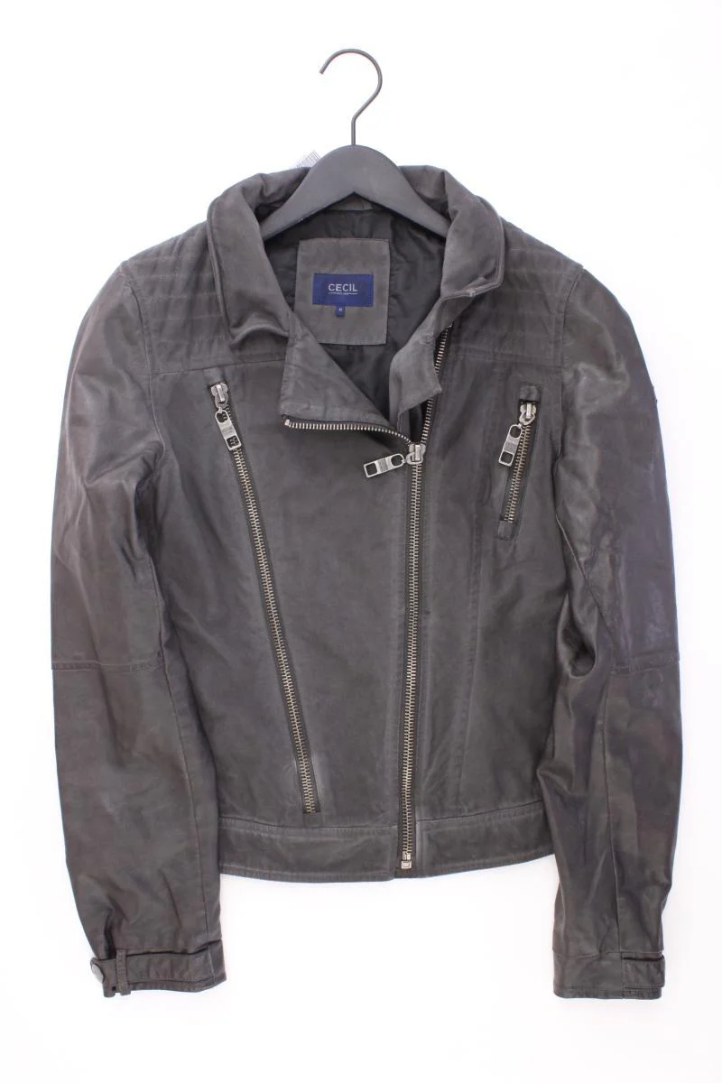 Cecil Bikerjacke Gr. M neuwertig grau aus Polyurethan