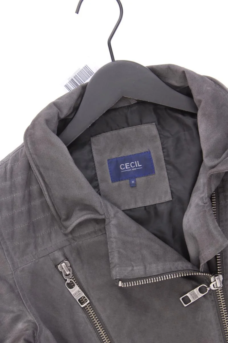 Cecil Bikerjacke Gr. M neuwertig grau aus Polyurethan