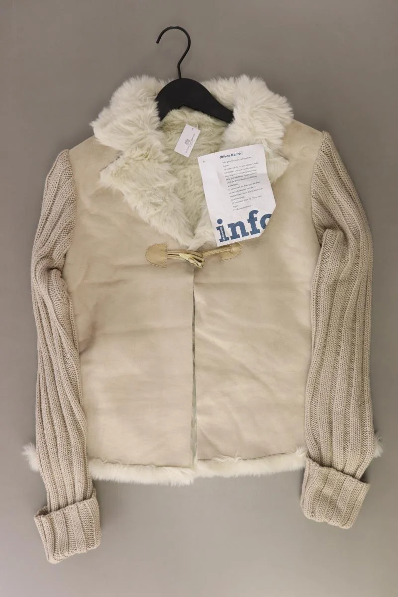 Regular Jacke Gr. 40 neu mit Etikett Vintage creme aus Polyester