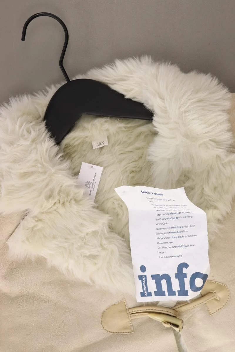 Regular Jacke Gr. 40 neu mit Etikett Vintage creme aus Polyester
