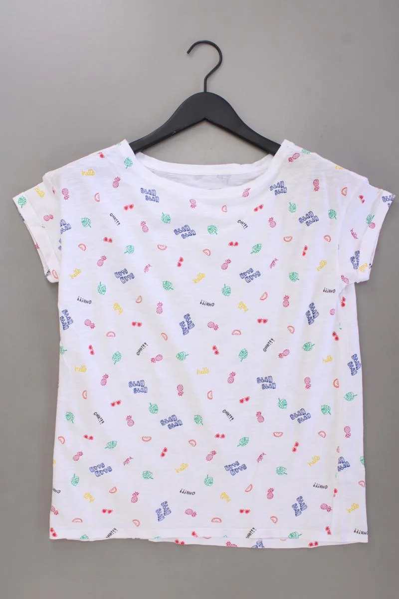 edc by Esprit Printshirt Gr. S Kurzarm mehrfarbig aus Baumwolle