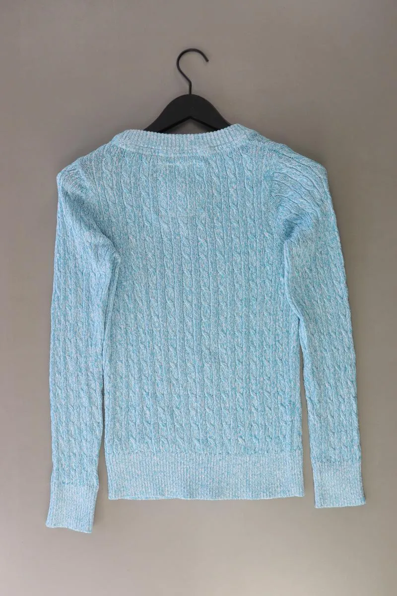 Superdry Zopfpullover Gr. M türkis aus Baumwolle