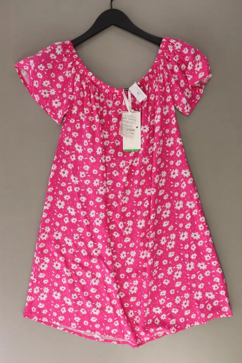 Fresh Made Kurzarmkleid Gr. XS neu mit Etikett mit Carmen-Ausschnitt pink