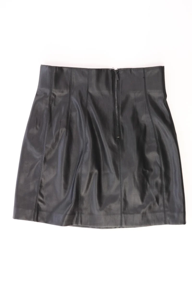 Zara Kunstlederrock Gr. S schwarz
