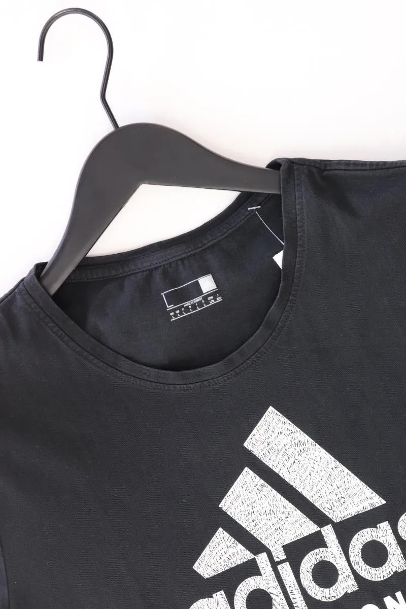 Adidas Printshirt Gr. L Kurzarm schwarz aus Baumwolle