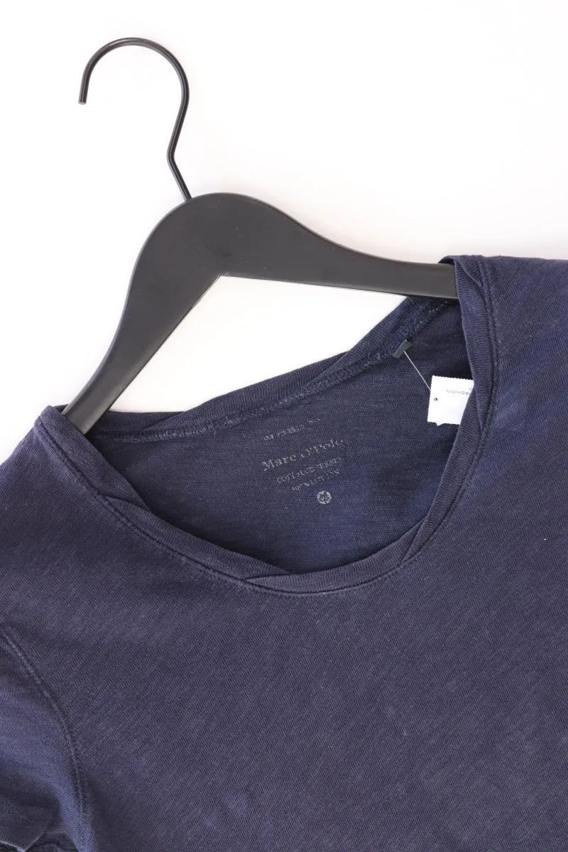Marc O'Polo Leinenshirt Gr. L Kurzarm blau