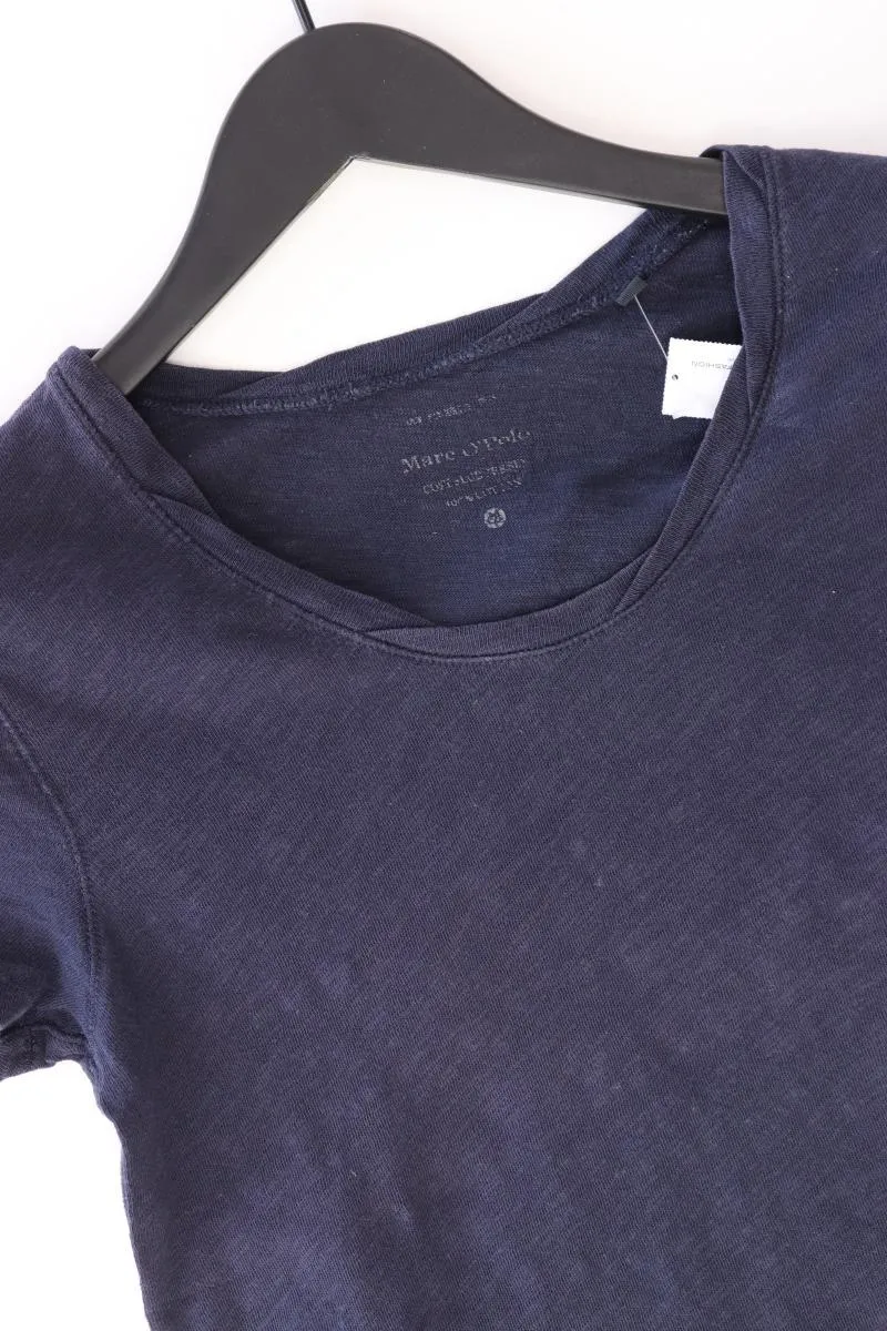 Marc O'Polo Leinenshirt Gr. L Kurzarm blau