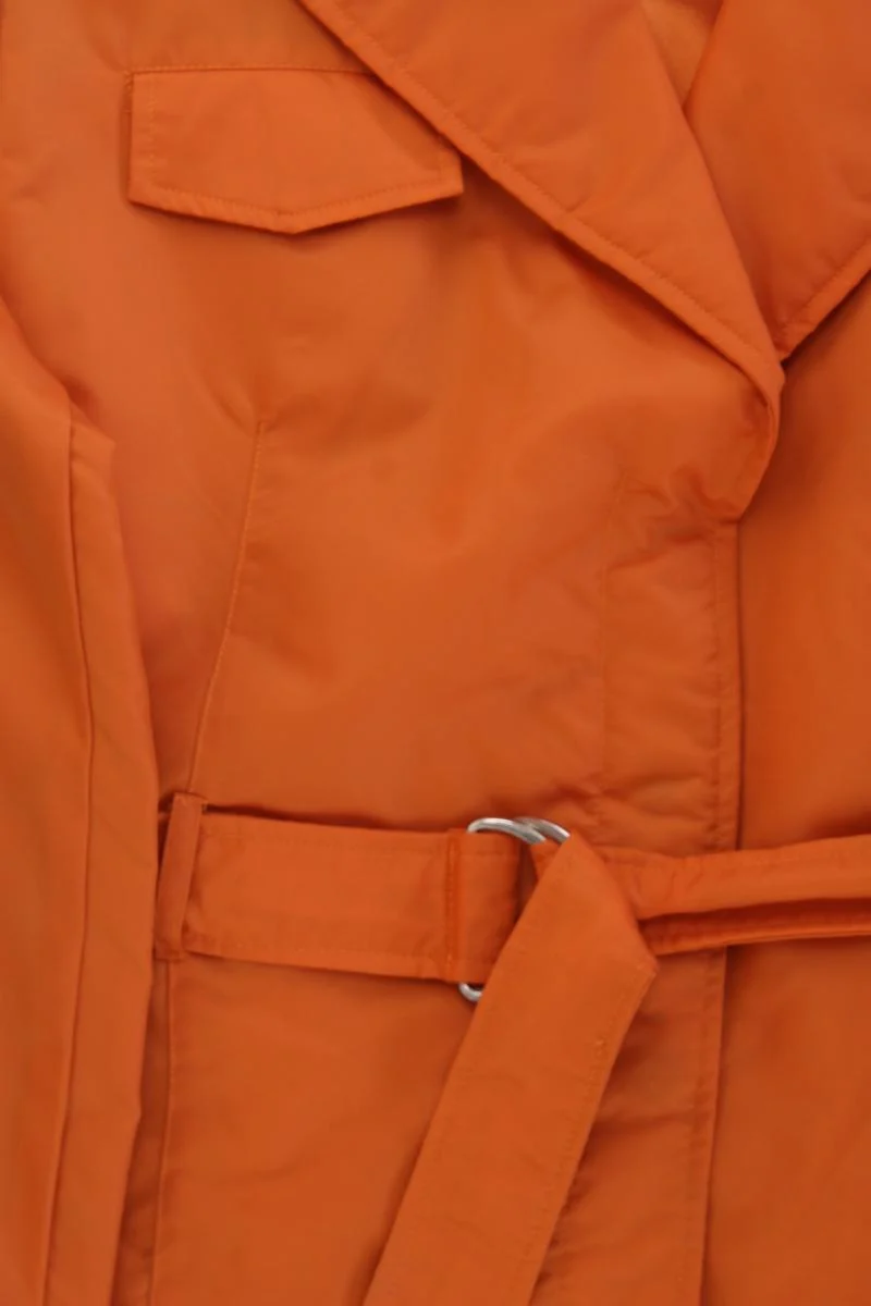 Apart Übergangsjacke Gr. 38 mit Gürtel orange aus Polyamid