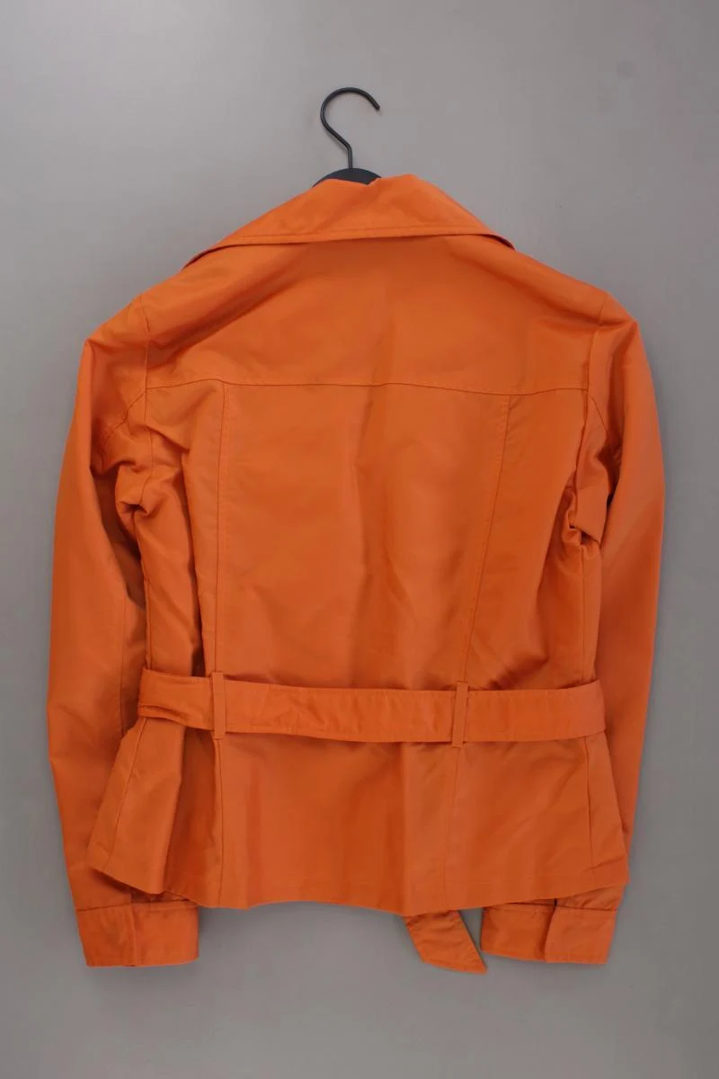 Apart Übergangsjacke Gr. 38 mit Gürtel orange aus Polyamid
