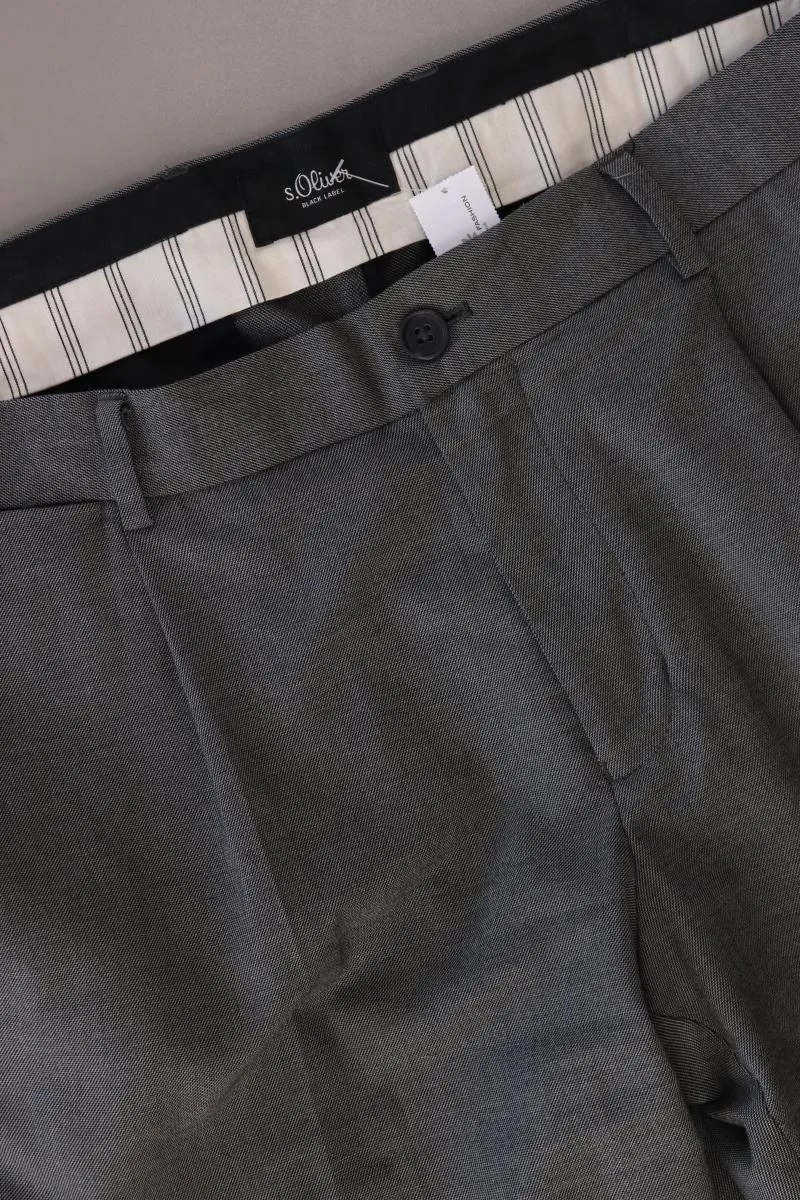s.Oliver Black Label Anzughose für Herren Gr. Langgröße 102 grau aus Polyester