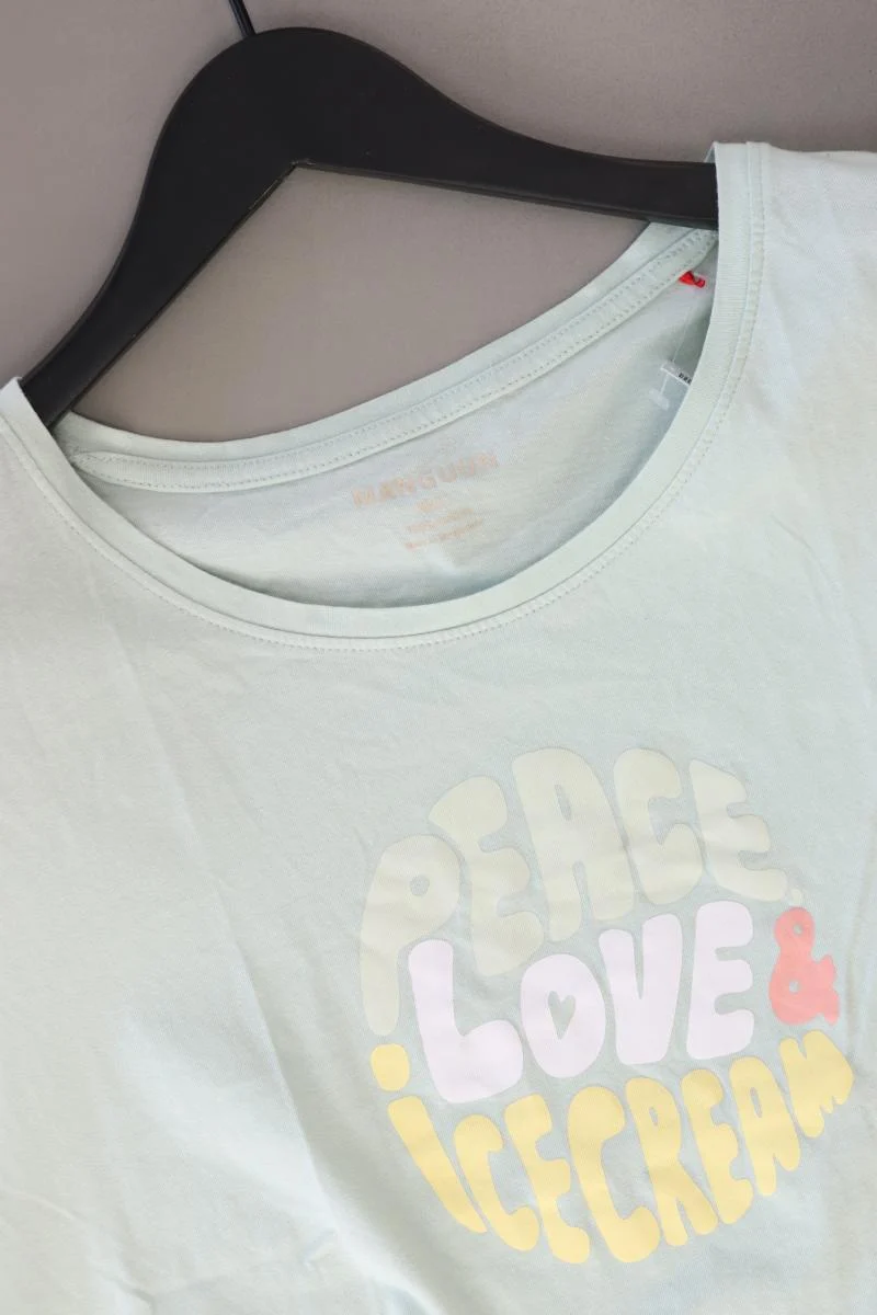 Manguun T-Shirt Gr. XXL Kurzarm türkis aus Baumwolle