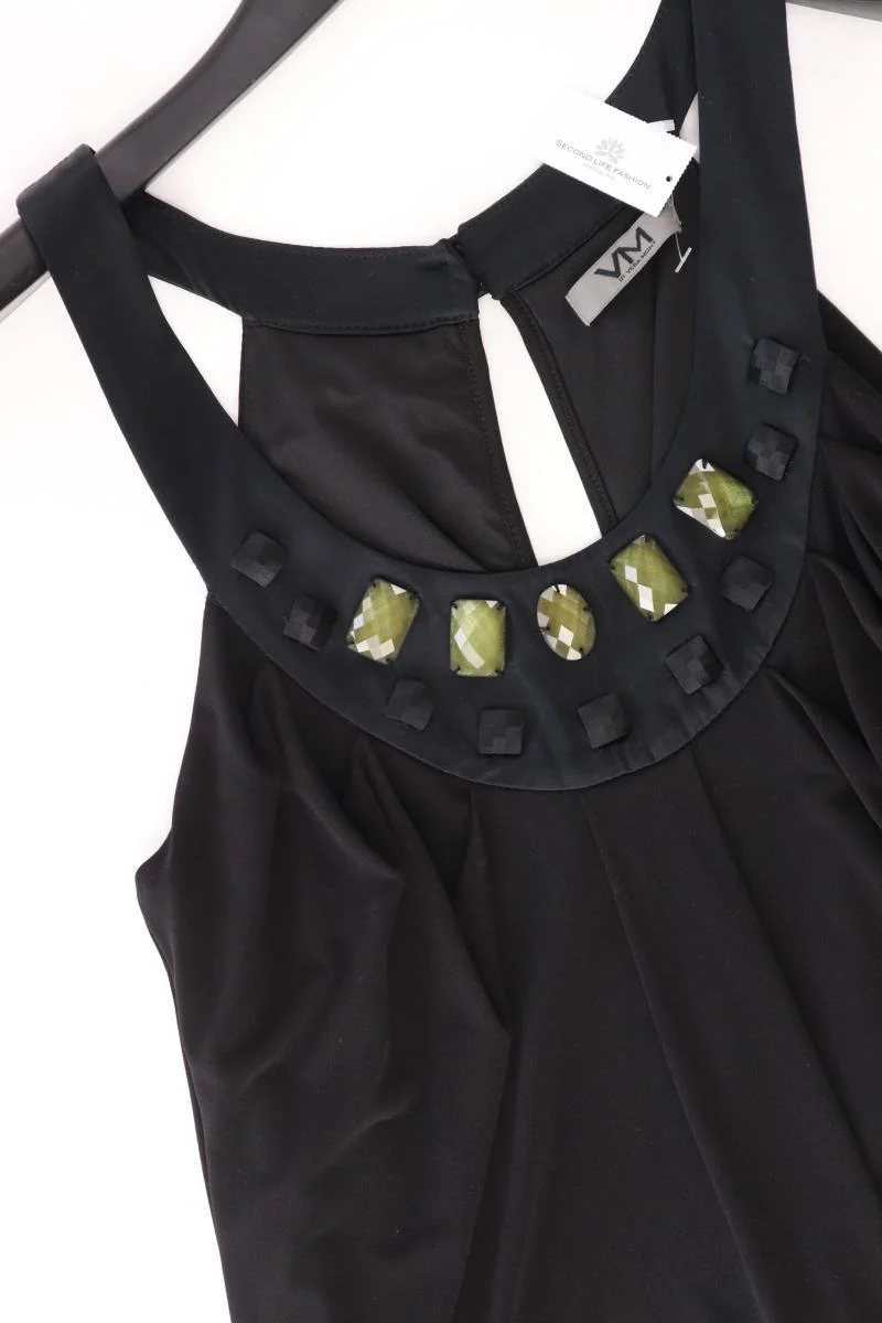 Vera Mont Abendkleid Gr. 32 Träger schwarz aus Polyester