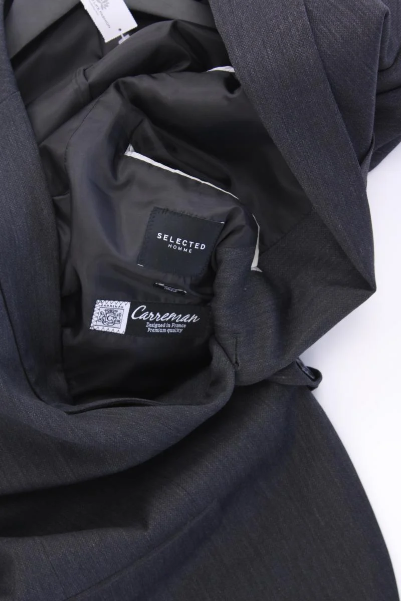 Selected Homme Longsakko für Herren Gr. 48 grau aus Polyester