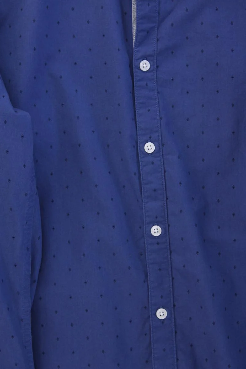 Tom Tailor (Denim) Langarmhemd für Herren Gr. L neuwertig blau aus Baumwolle