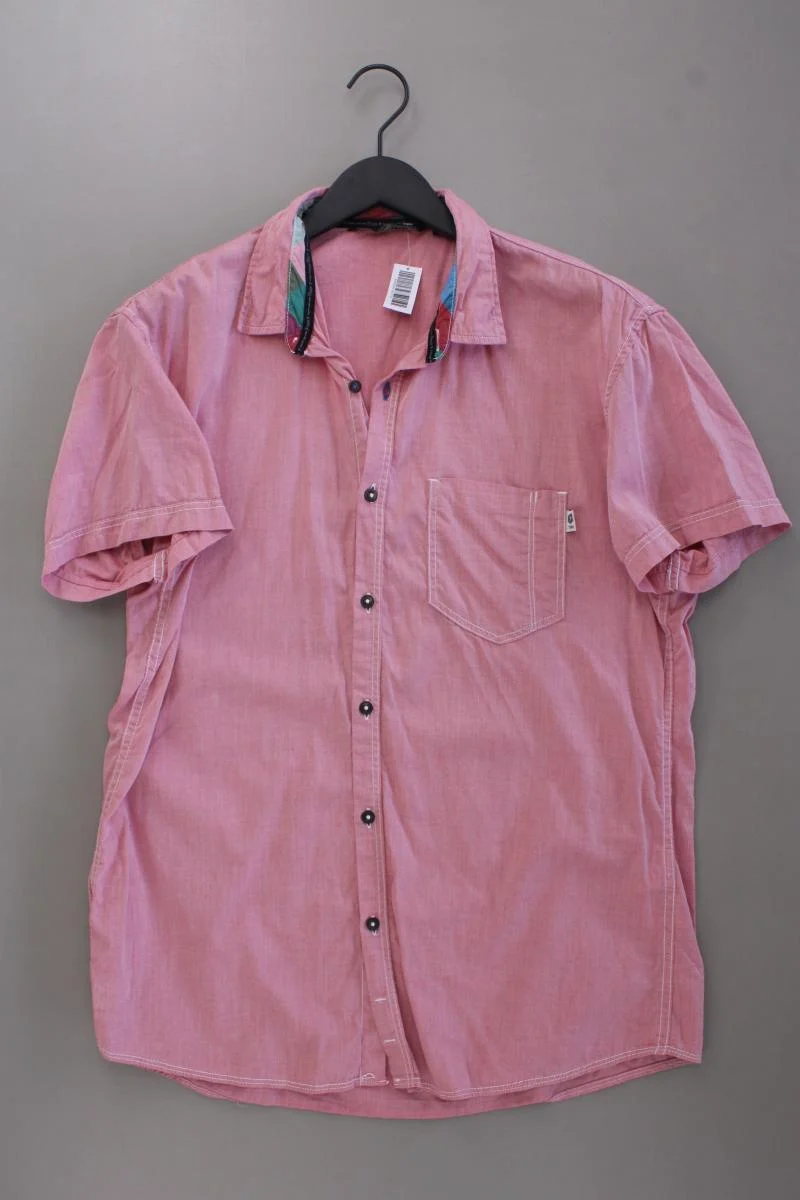 Tom Tailor (Denim) Kurzarmhemd für Herren Gr. XL rot aus Baumwolle