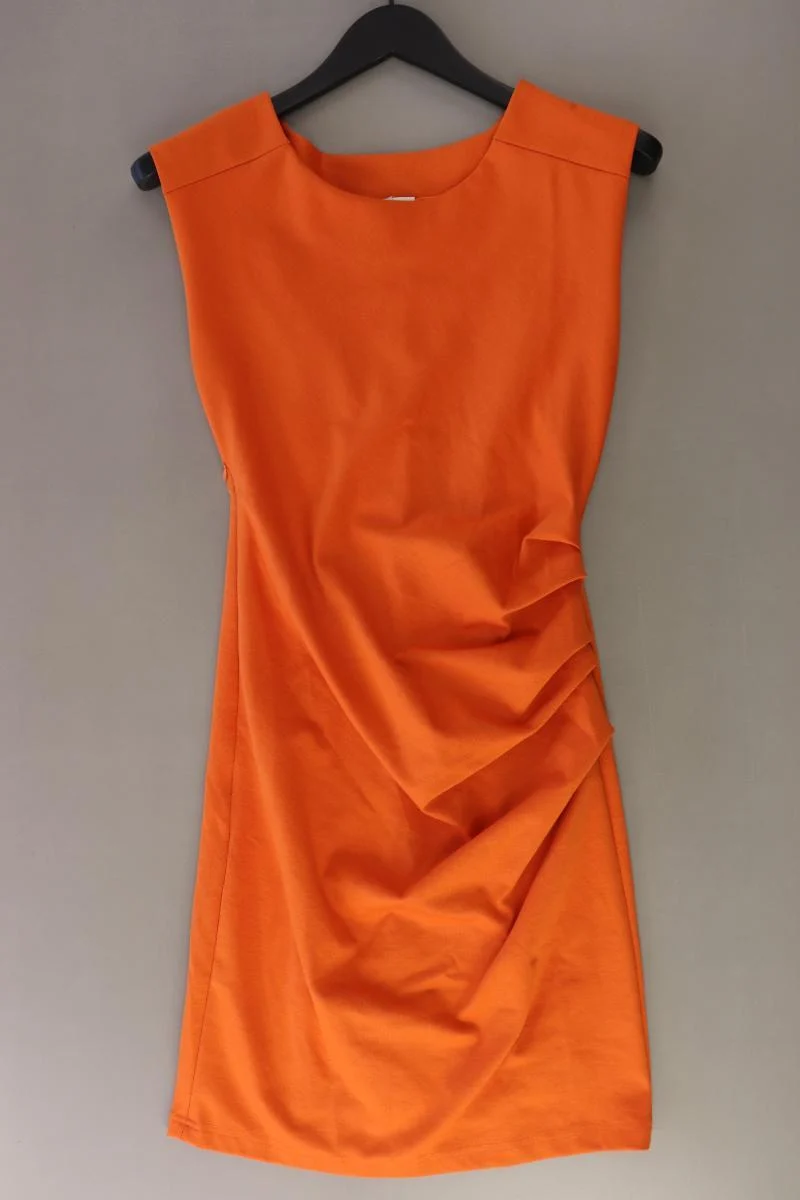 Kaffe Trägerkleid Gr. S Ärmellos orange aus Polyester