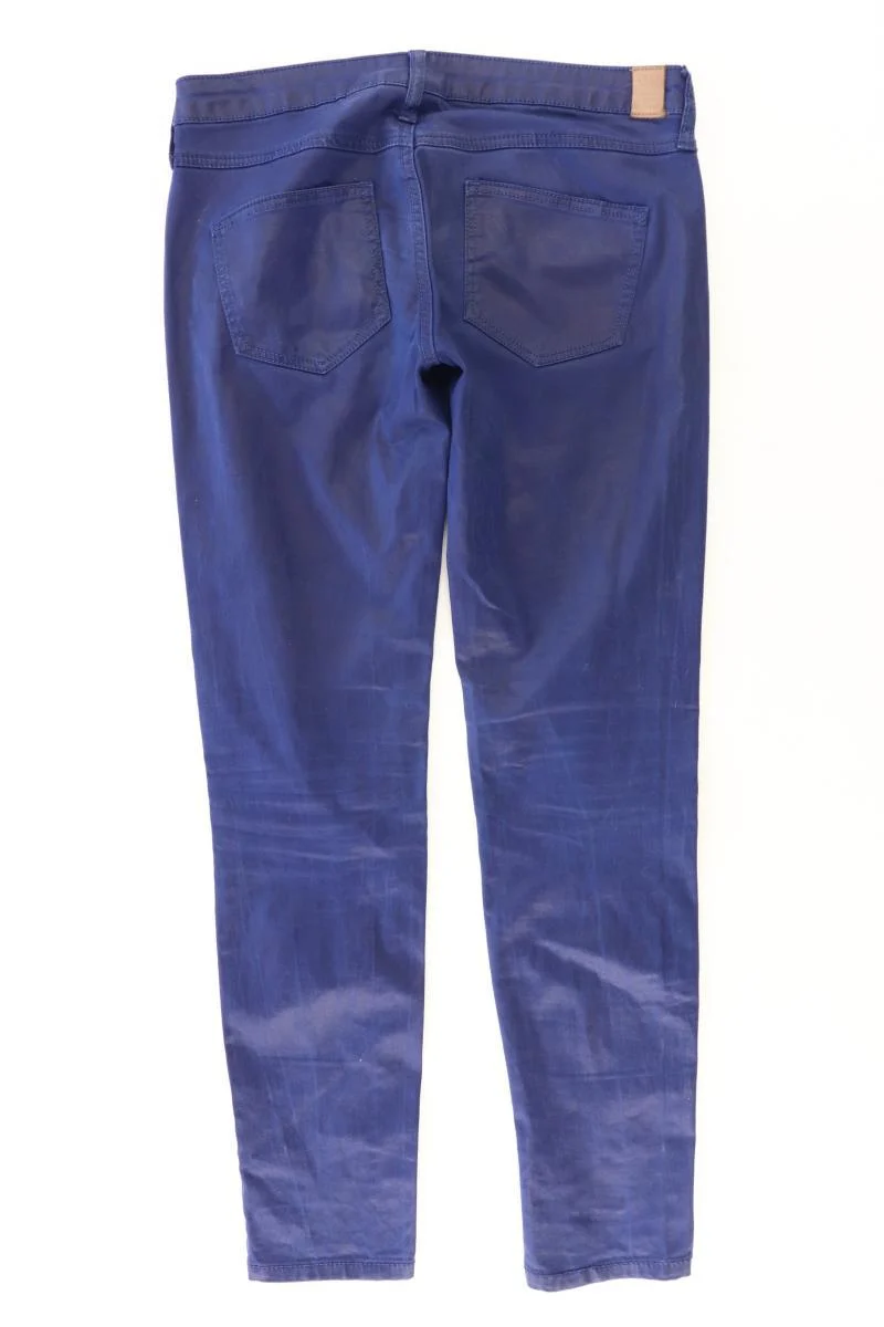 Mango Hose Gr. 36 blau aus Baumwolle