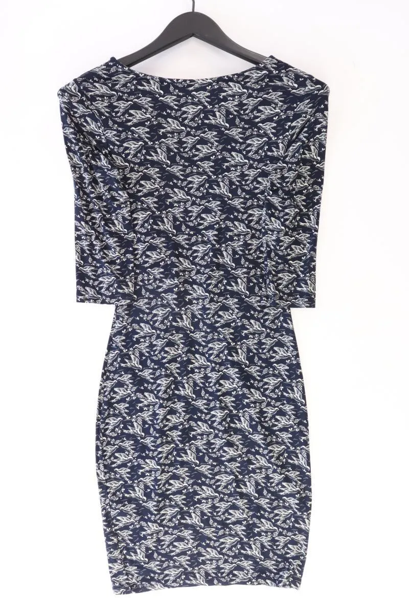 Warehouse Stretchkleid Gr. 34 3/4 Ärmel blau aus Viskose