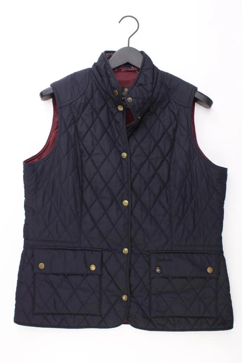 Barbour Steppweste Gr. 42 blau aus Polyester