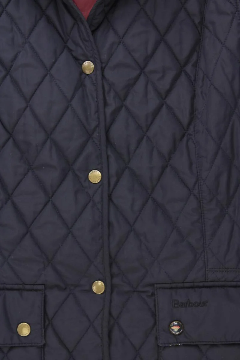 Barbour Steppweste Gr. 42 blau aus Polyester