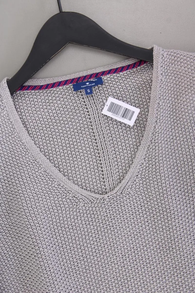 Tom Tailor Pullover mit Glitzergarn Gr. S grau aus Baumwolle