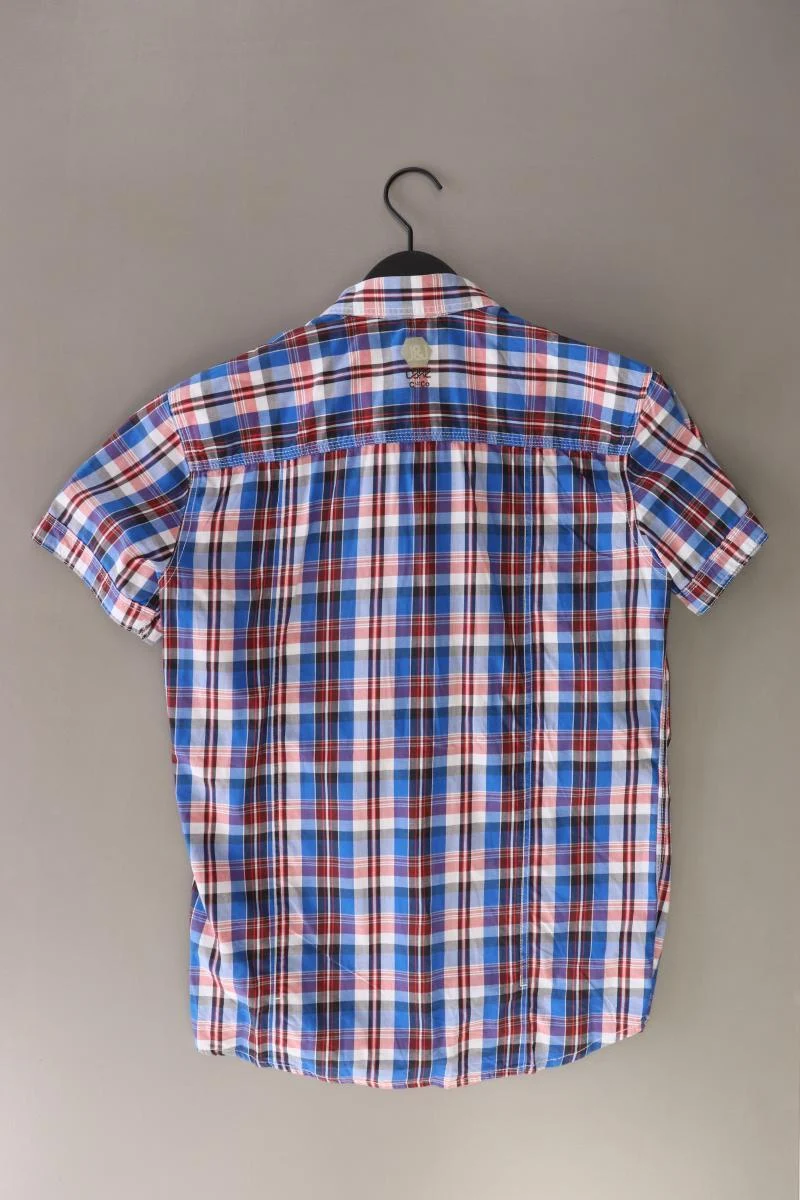 Jack & Jones Karohemd für Herren Gr. S kariert Kurzarm blau aus Baumwolle