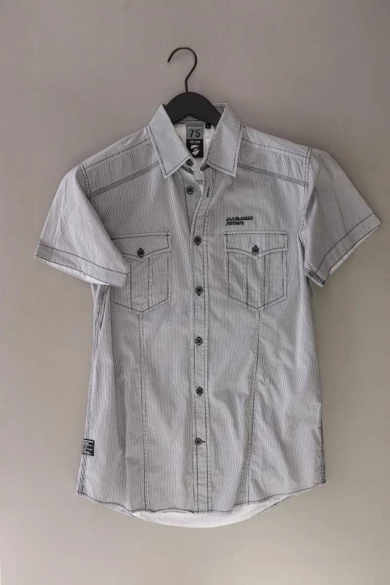 Jack & Jones Kurzarmhemd für Herren Gr. S grau aus Baumwolle