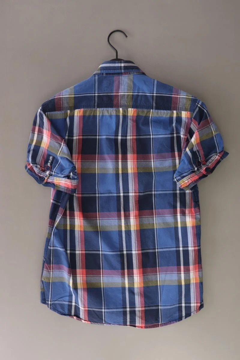 Jack & Jones Karohemd für Herren Gr. S kariert Kurzarm blau aus Baumwolle