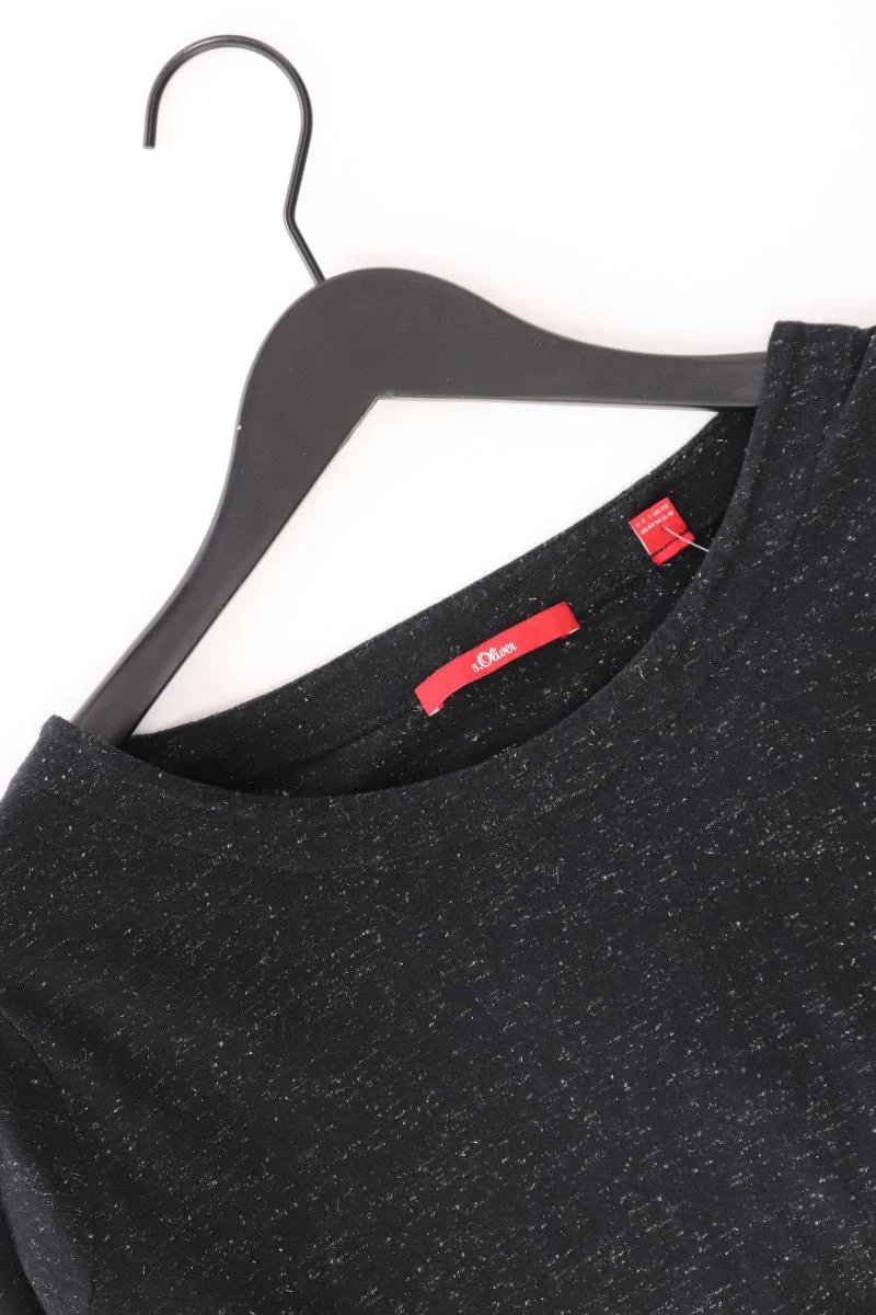 s.Oliver Longsleeve-Shirt Gr. 40 Langarm schwarz aus Baumwolle