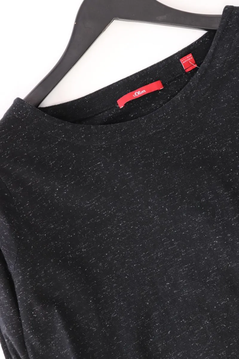 s.Oliver Longsleeve-Shirt Gr. 40 Langarm schwarz aus Baumwolle