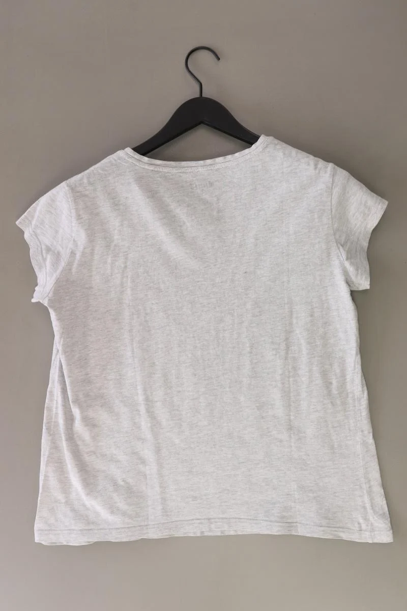 Mustang Printshirt Gr. L Kurzarm grau aus Baumwolle