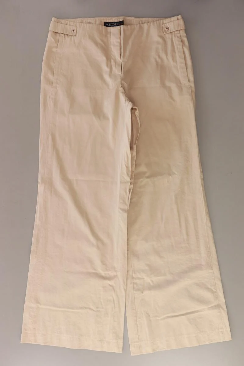 Marc Cain Hose Gr. 38/40 creme aus Baumwolle