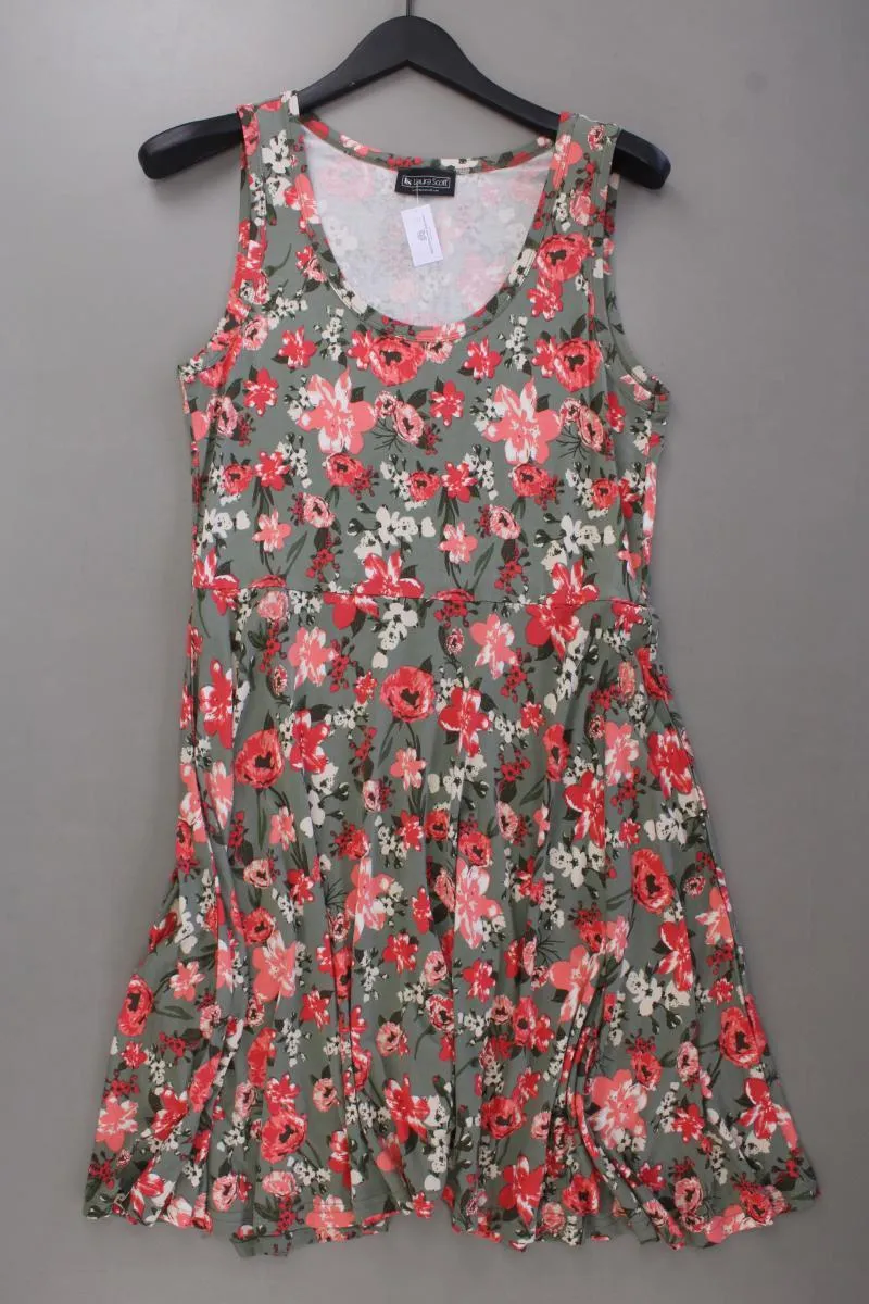 Laura Scott Jerseykleid Gr. 42 mit Blumenmuster Träger mehrfarbig