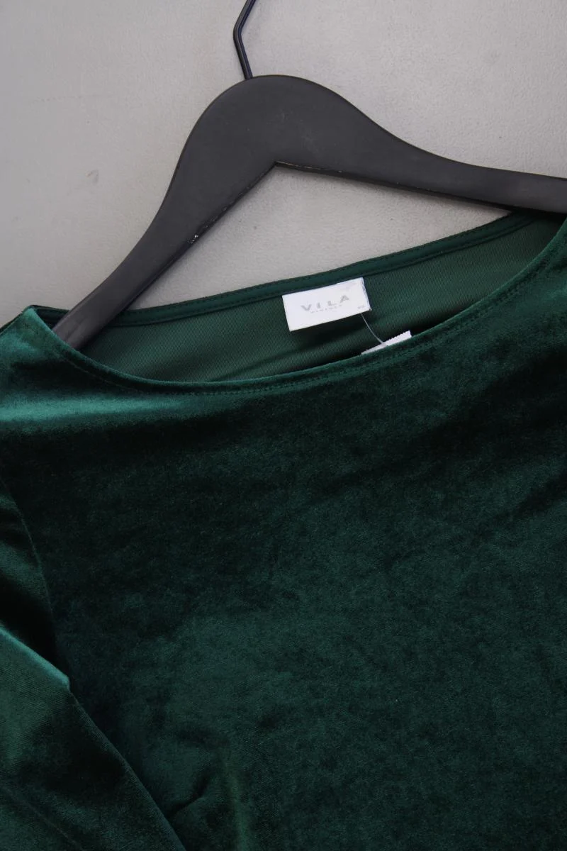 Vila Samtkleid Gr. XS 3/4 Ärmel olivgrün aus Polyester