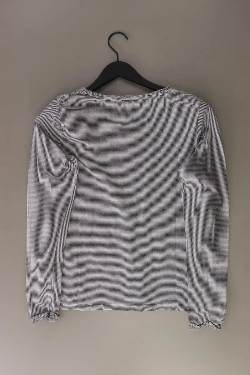Tom Tailor Ringelshirt Gr. M gestreift Langarm grau aus Baumwolle