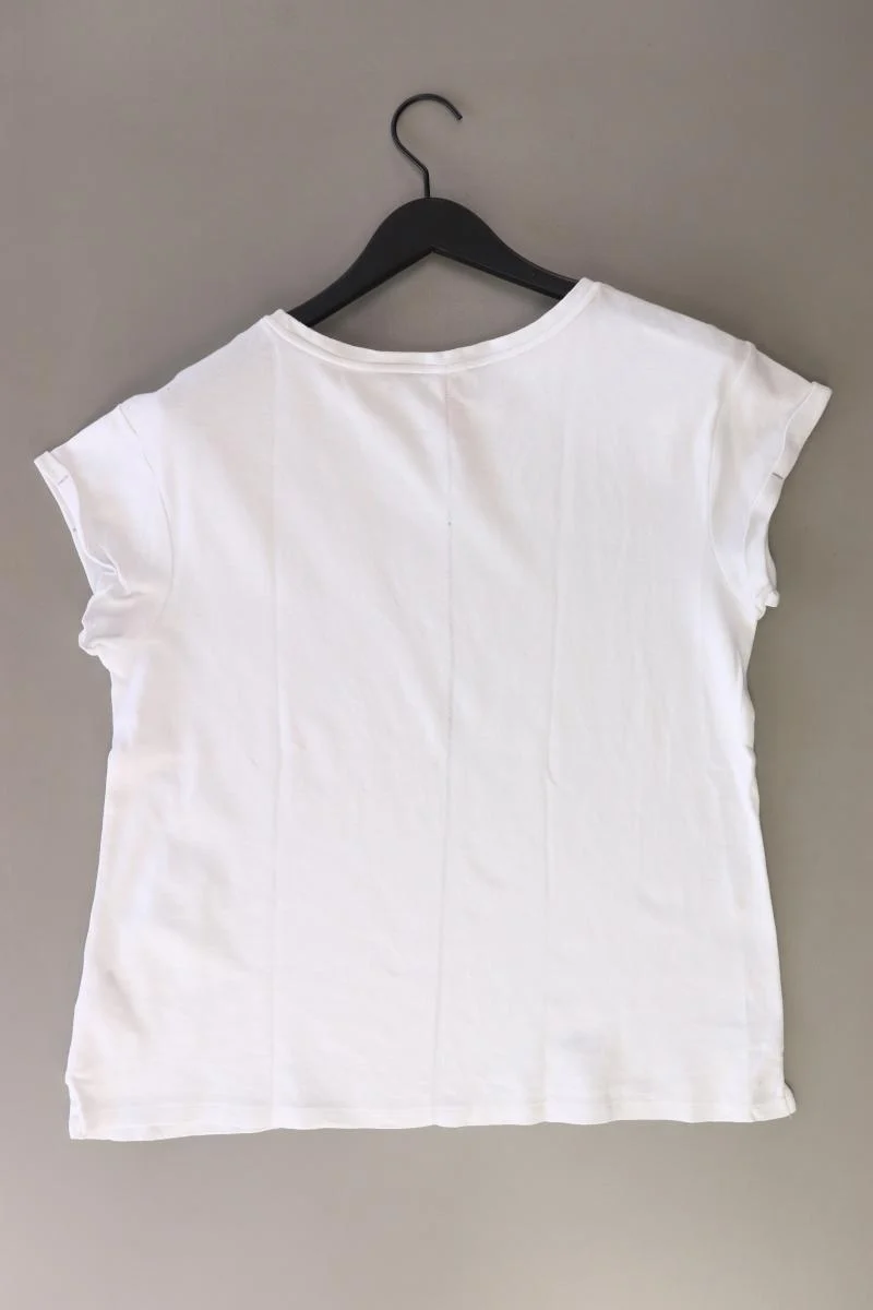 Street One Printshirt Gr. 40 Kurzarm weiß aus Baumwolle