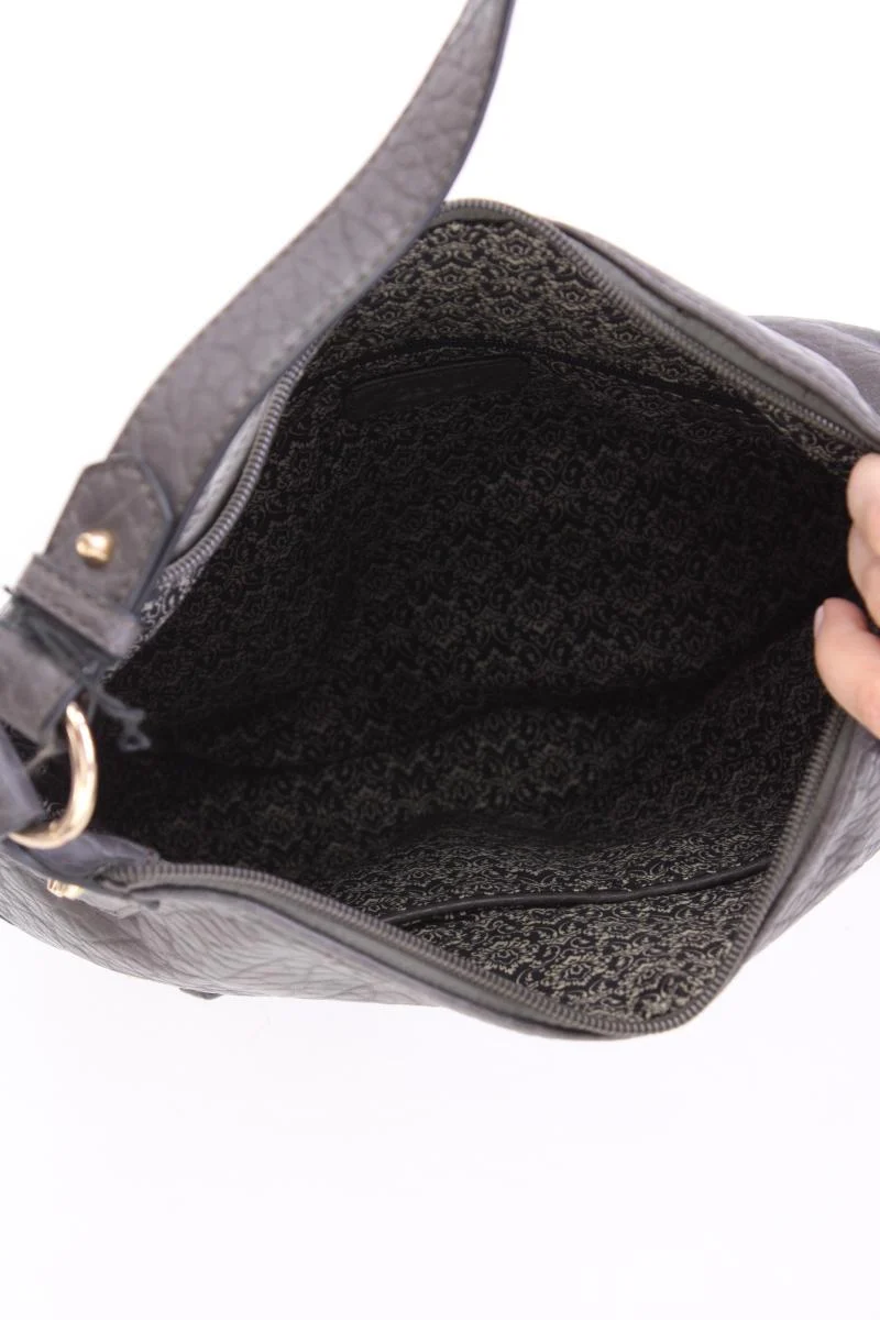 Gabor Schultertasche grau aus Kunstleder