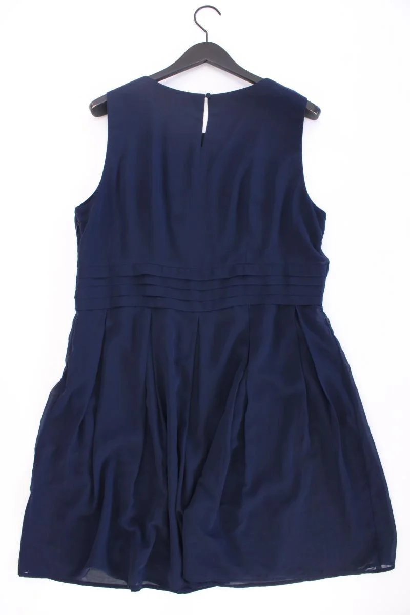 Street One Chiffonkleid Gr. 44 Ärmellos blau aus Viskose