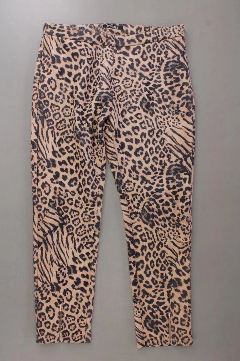 Fracomina Stretchhose Gr. IT 44 (M) mit Tierdruck braun aus Polyurethan