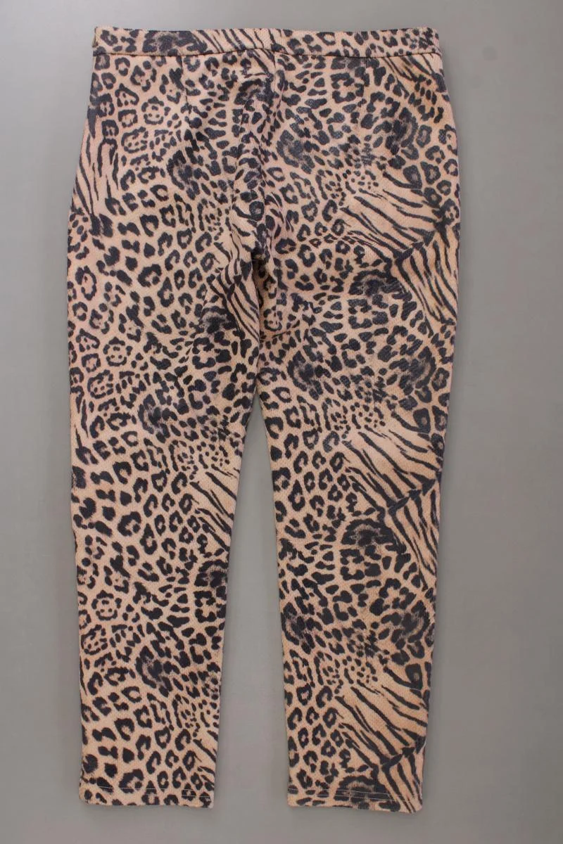 Fracomina Stretchhose Gr. IT 44 (M) mit Tierdruck braun aus Polyurethan