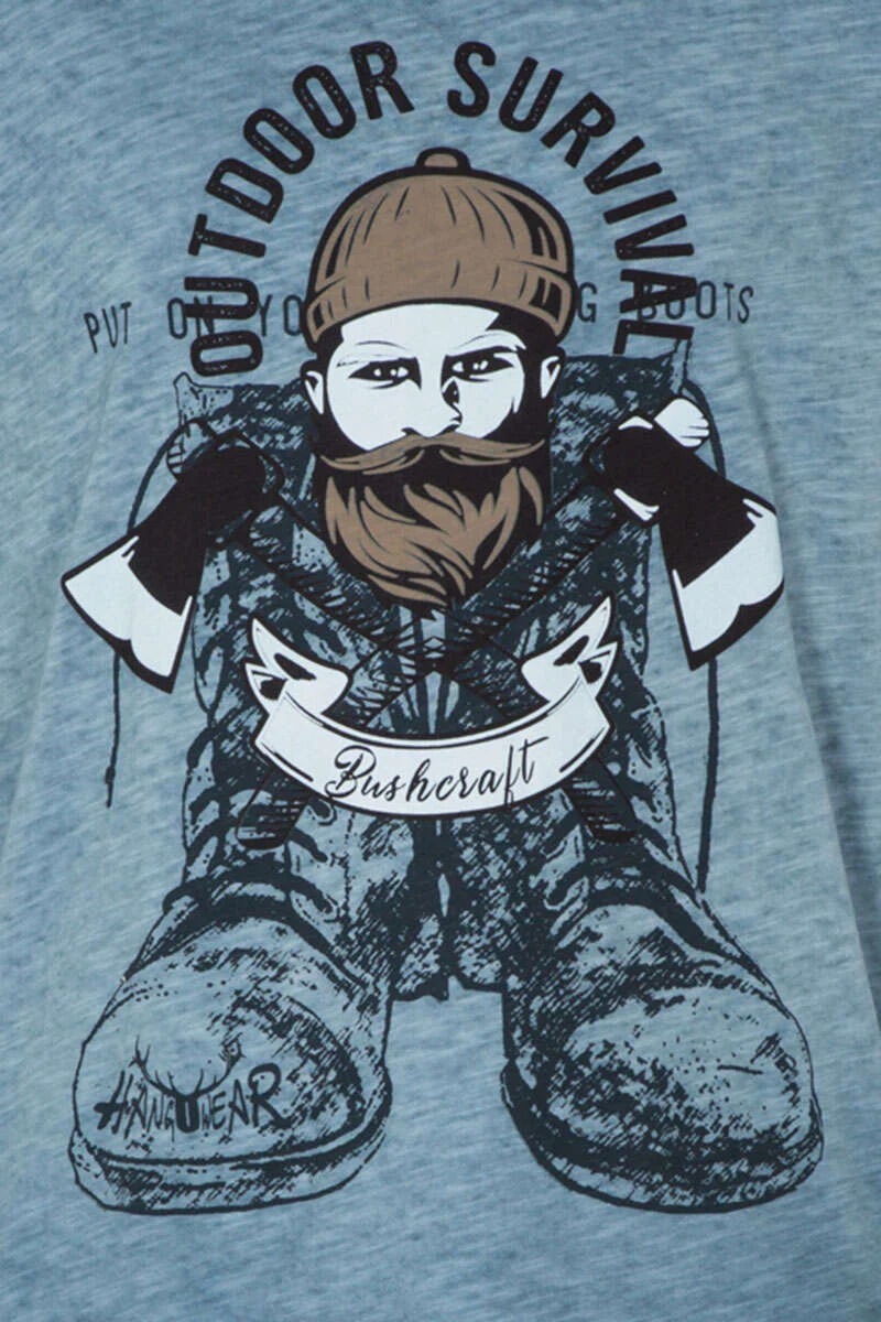 Herren T-Shirt 'OUTDOOR SURVIVAL'