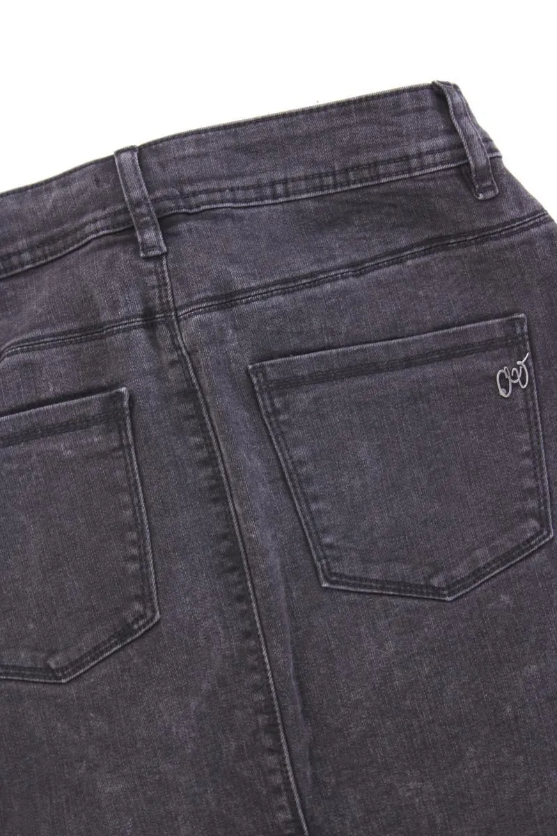 amy by AMY VERMONT Jeansrock Gr. 36 neuwertig grau aus Baumwolle