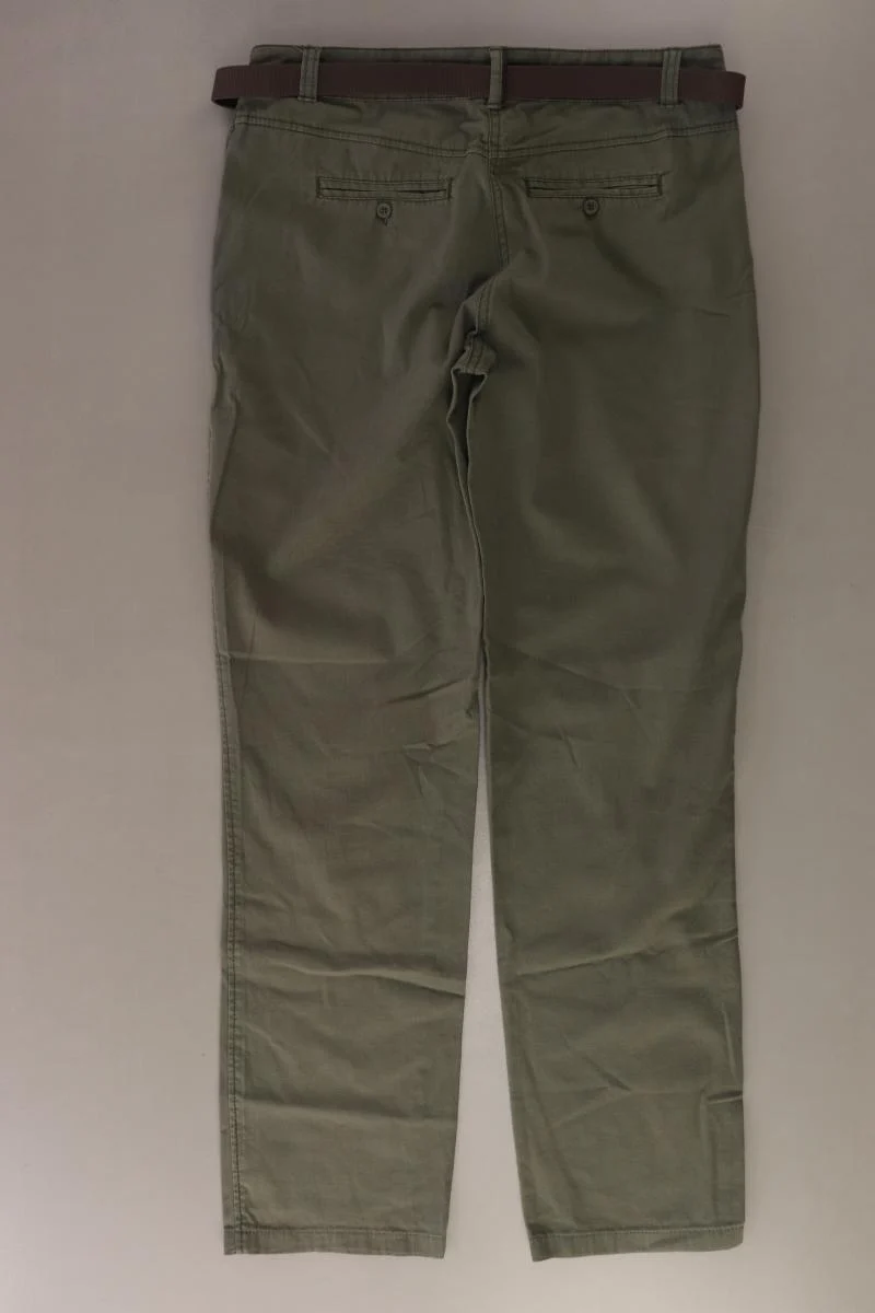 Cecil Hose Gr. W27 mit Gürtel olivgrün aus Baumwolle