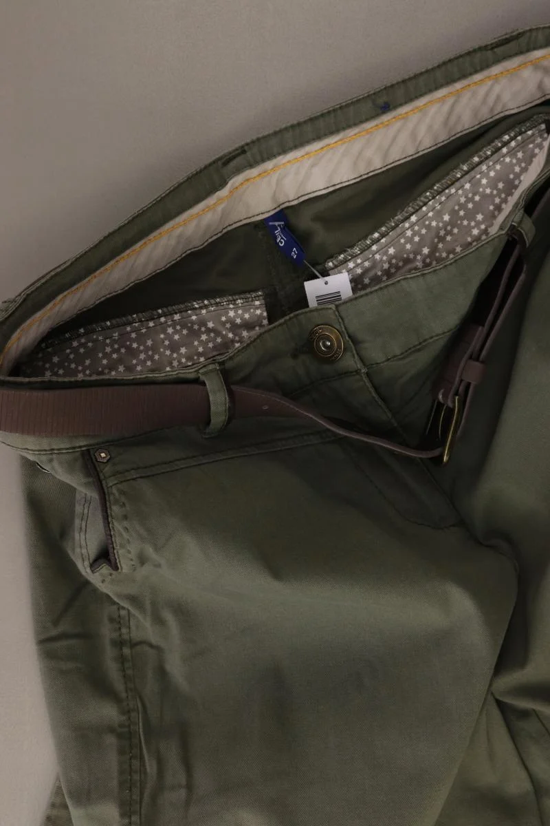 Cecil Hose Gr. W27 mit Gürtel olivgrün aus Baumwolle
