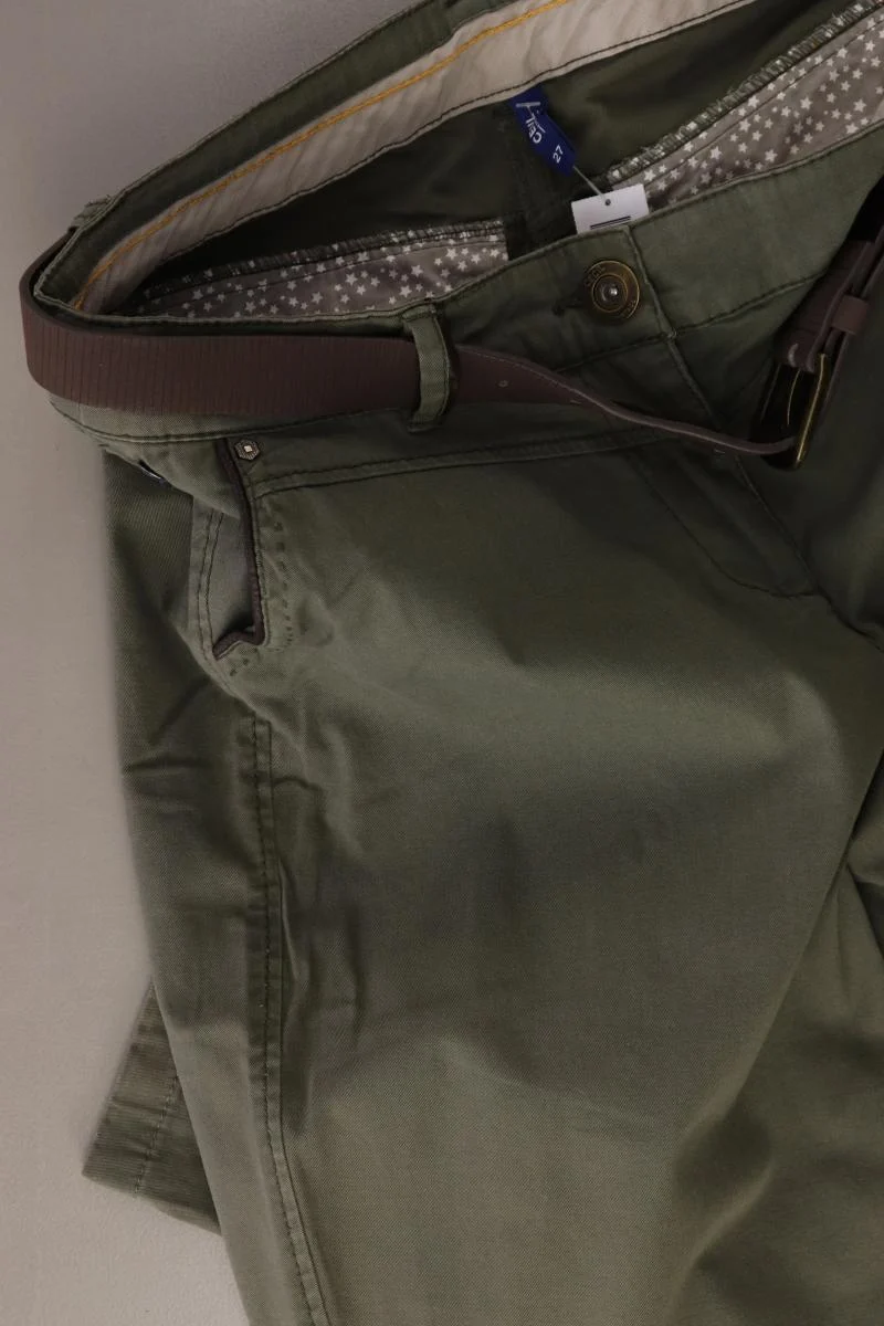 Cecil Hose Gr. W27 mit Gürtel olivgrün aus Baumwolle