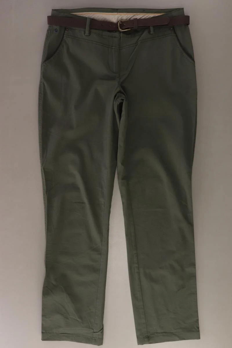 Cecil Hose Gr. W28 mit Gürtel olivgrün aus Baumwolle