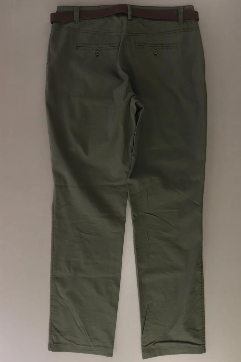 Cecil Hose Gr. W28 mit Gürtel olivgrün aus Baumwolle