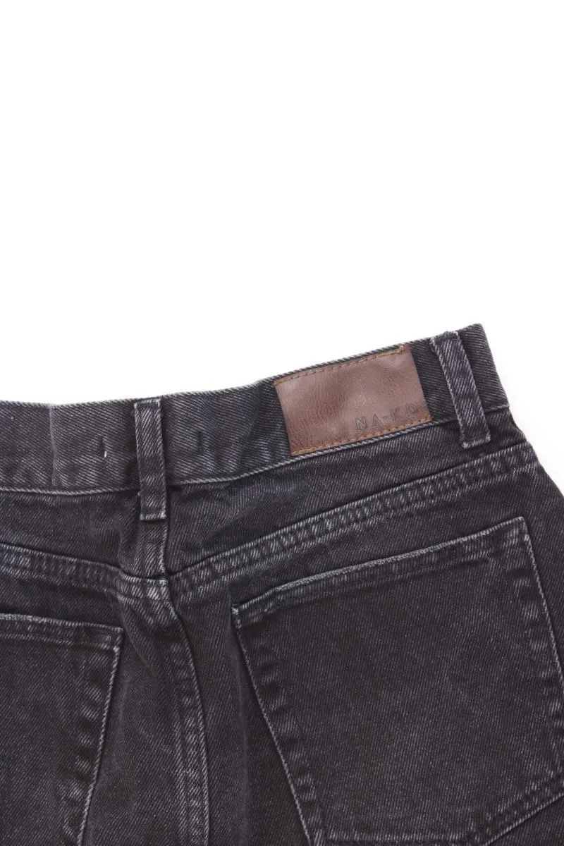 NA-KD Jeansrock Gr. M grau aus Baumwolle