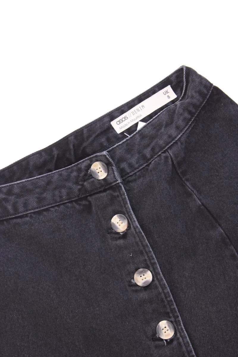 Asos Jeansrock Gr. 36 grau aus Baumwolle